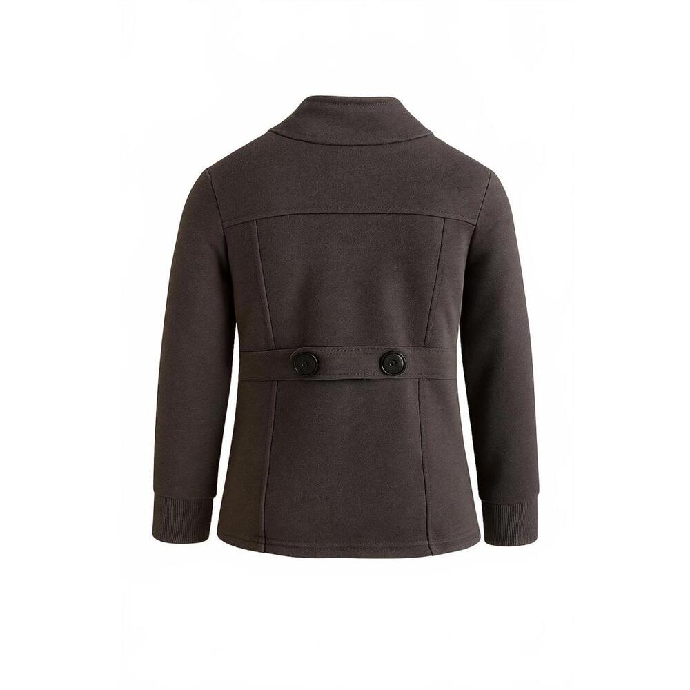 Limited Too Toggle Coat Charcoal Gray Fleece Peacoat Girls 10/12 Y2K Jacket - Picture 5 of 5